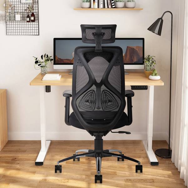 CELLBELL C150 Berlin Imported Pneumatic Hydraulic | 2D Padded Arms Ergonomic High Back Mesh Office Adjustable Arm Chair