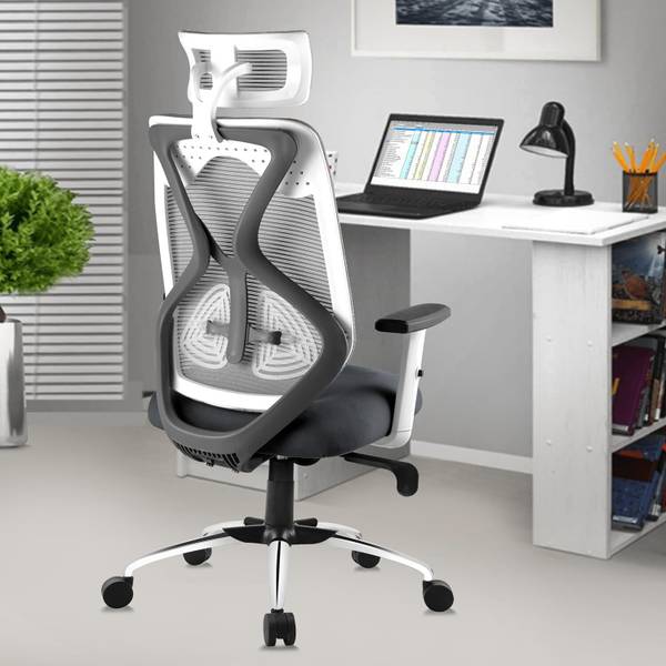 ASTRIDE Ergofit Ergonomic Chair High Back, Synchro Tilt Mechanism, Heavy Duty Metal Base Mesh Office Adjustable Arm Chair