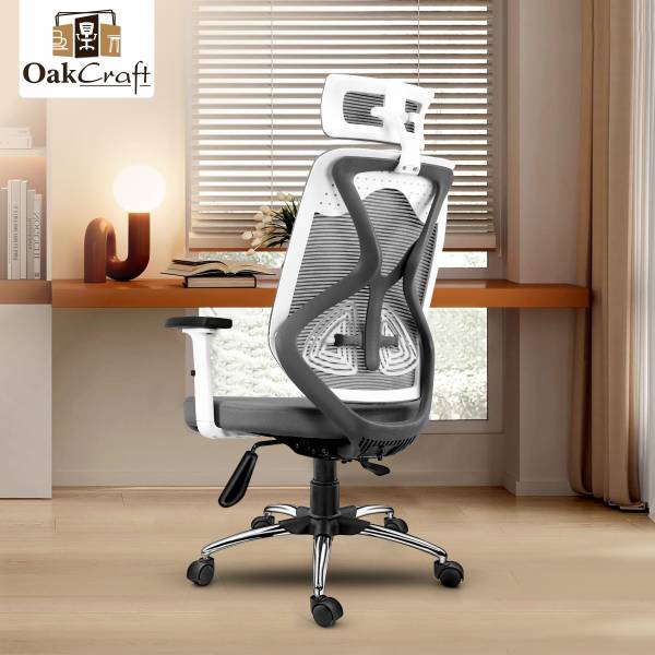 Oakcraft Mesh Office Adjustable Arm Chair