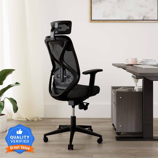 CARLTON LONDON Atlas Mesh Office Adjustable Arm Chair