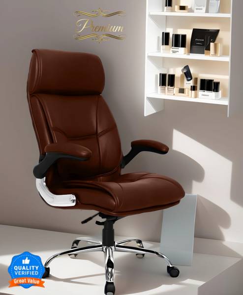 AASHRA ENTERPRISES E.A Elegant 275 High Back the Rolex BLACK Boss Chair Leatherette Office Adjustable Arm Chair