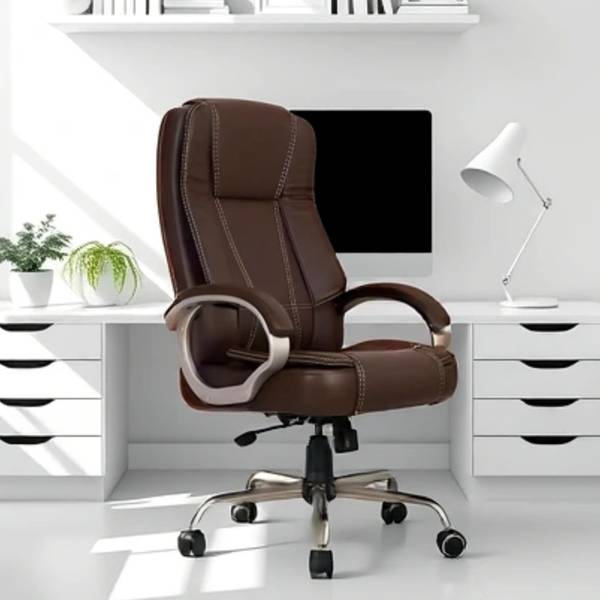 Palarial Elite High-Back Executive Leather Office Chair with Adjustable Height Leatherette Office Executive Chair