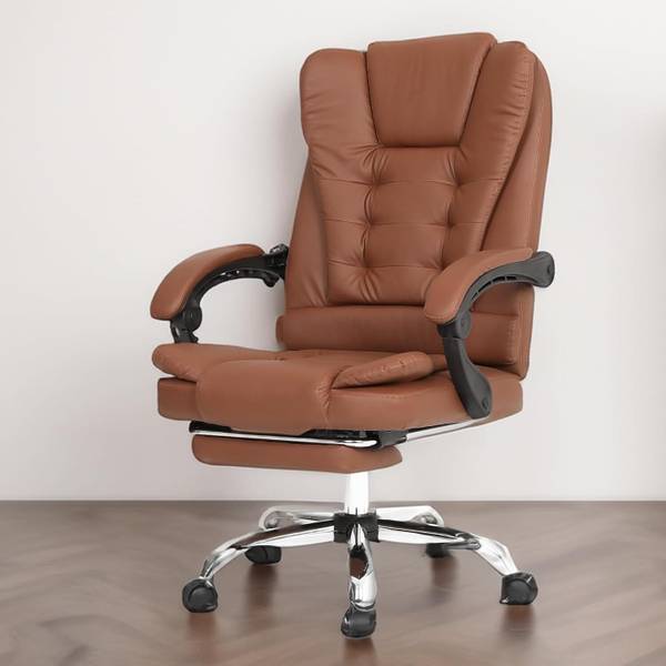 SAVYA HOME Virtue Plus Ergonomic High Back Office Chair| Lumbar Support| Cushioned Armrest| Leatherette Office Executive Chair