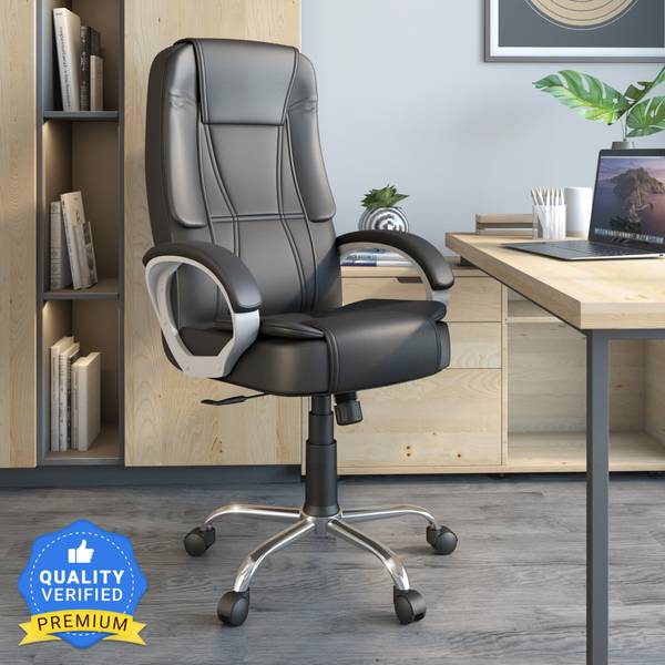 Leatherette office online arm chair