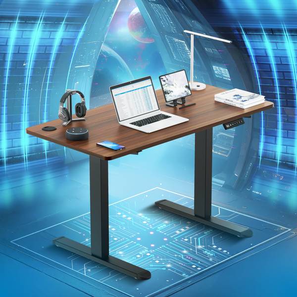 ErgoSmart by The Sleep Company Adjustable Desk 1200x600x700 | Sit-Stand Ergonomic Table | Engineered Wood Office Table