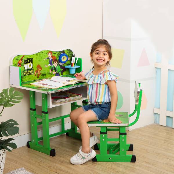 PNASGL Kids study Table & Chair with Adjustable Height Engineered Wood Study Table