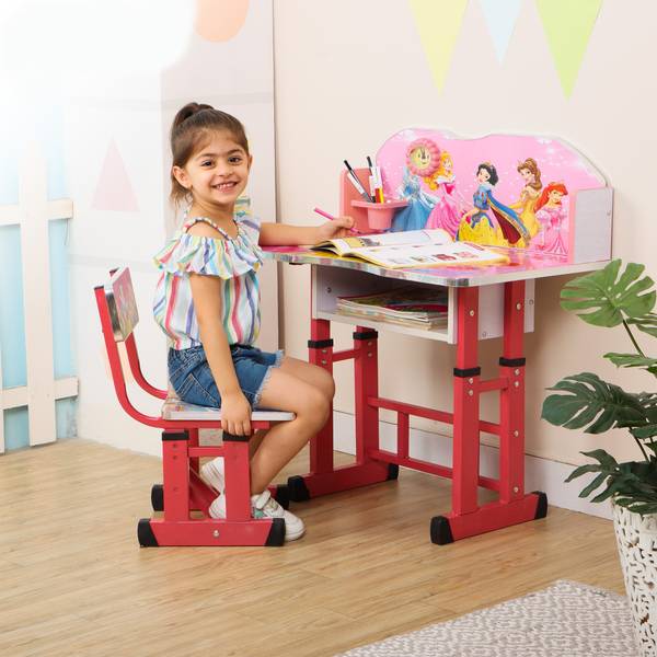 PNASGL Kids study Table Chair with Adjustable Height Engineered