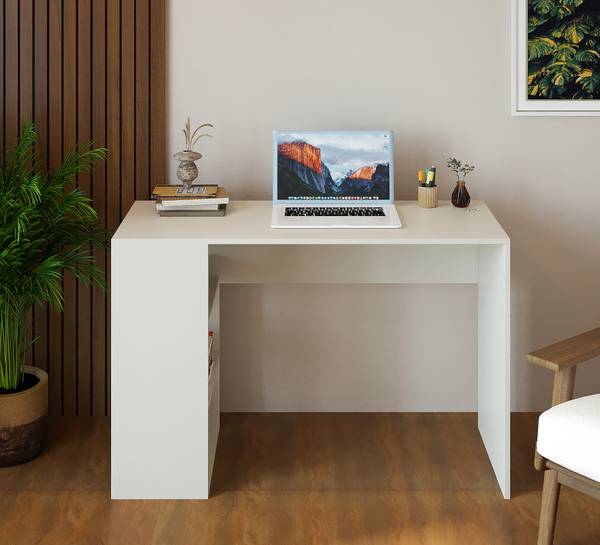 Burlyworth Lexus Computer Table, Laptop, WFH Desk, Standard Size, Engineered Wood Study Table