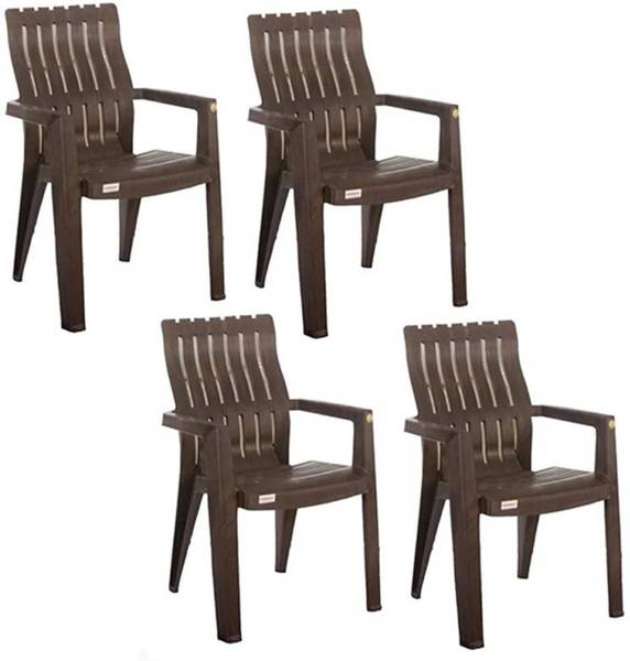 VARMORA LIVING ROOM OUTDOOR CAFE HOTAL 150 K,G LOAD CAPACITY Plastic Cafeteria Chair