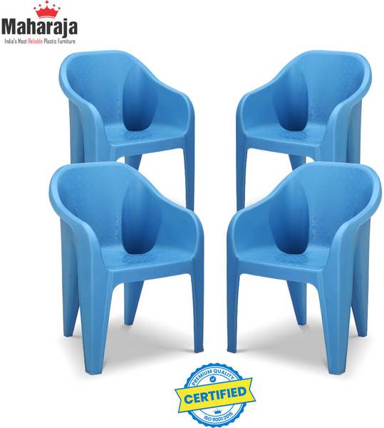 MAHARAJA Sigma for Home, Office | Comfortable | Arm Rest | Bearing Capacity up to 200 Kg Plastic Outdoor Chair