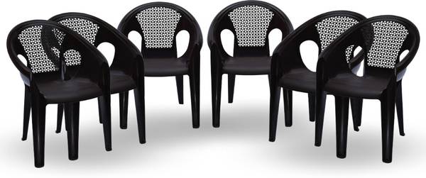 ITALICA 9033 Relaxing Plastic Chair Set/Plastic Sofa Chair for Home and Garden/Chair/ Plastic Outdoor Chair