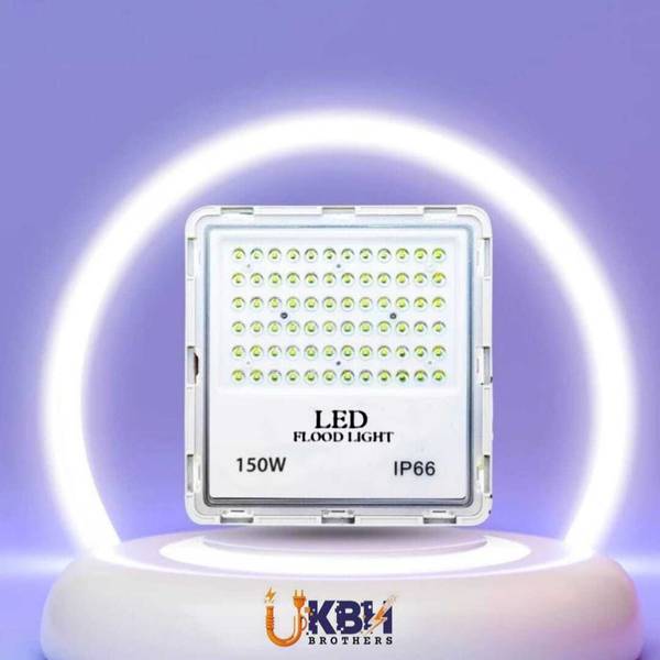 UK BH Brothers Ultra Thin Slim WP-IP66 150W Lens Model Cool (Pack Of 1) A4 Flood Light Outdoor Lamp
