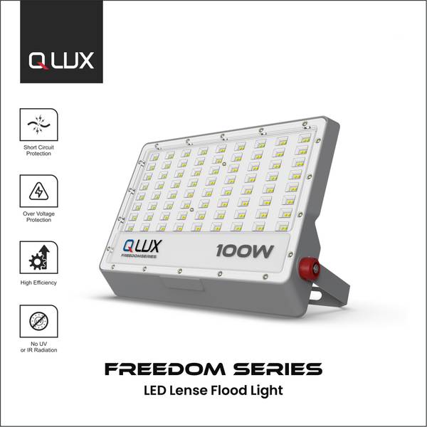 Qlux Freedom Series 100W CW Led Flood Light Outdoor Lamp