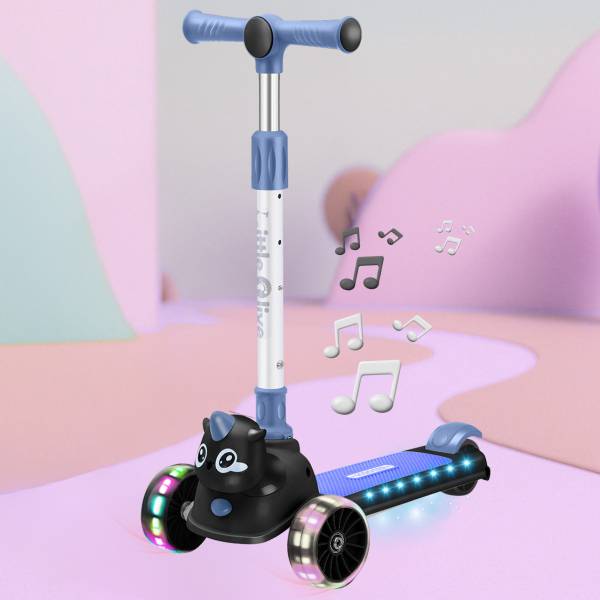 Little Olive Little Rider Sound & Light Scooter: The Ultimate Ride For 3 - 7 years Old Kids