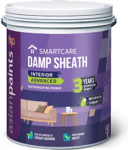 Asian Paints SMARTCARE DAMPSHEATH INTERIOR WALL PRIMER WHITE WHITE Emulsion Wall Paint