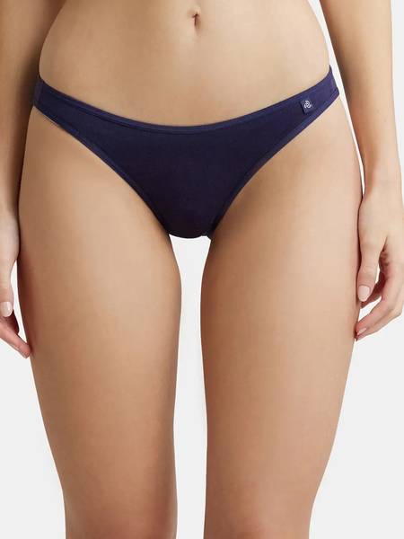 JOCKEY SS02 Super Combed Cotton Elastane Stretch Women Bikini Dark Blue Panty
