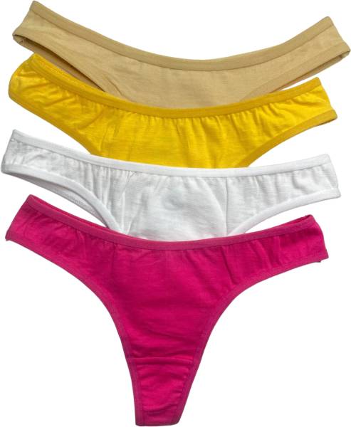 Diving deep Women Thong Beige, White, Red, Yellow Panty - Price History