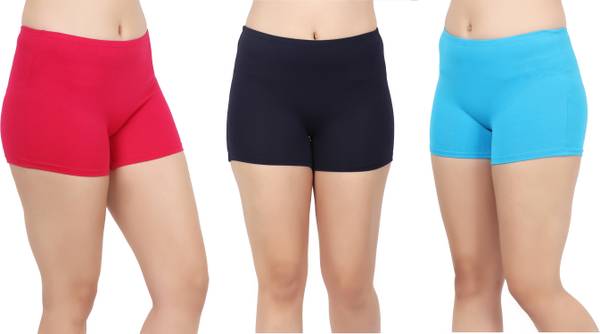 FEELIN Women Boy Short Pink, Dark Blue, Light Blue Panty