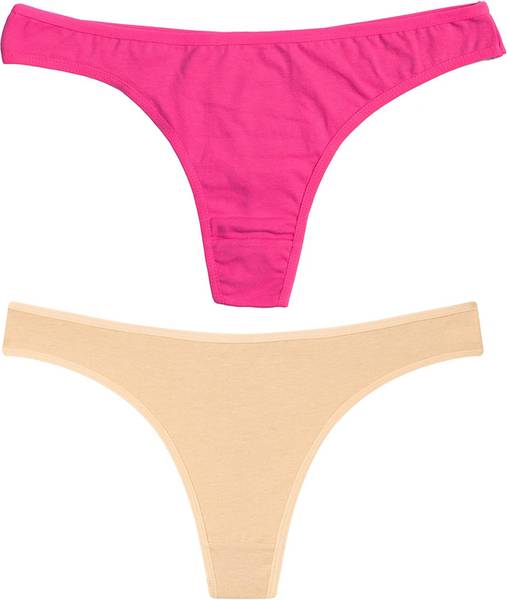 Diving deep Women Thong Pink, Beige Panty