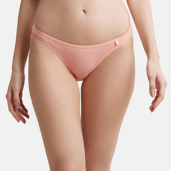 JOCKEY SS02 Super Combed Cotton Elastane Stretch Women Bikini Pink Panty