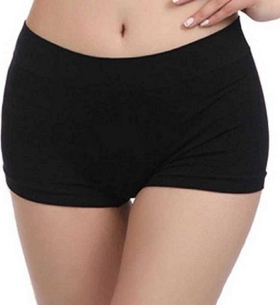 Wetex Premium Women Boy Short Black Panty
