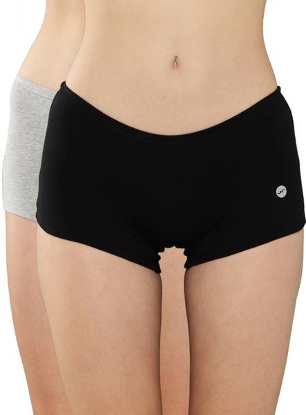 LEADING LADY Women Boy Short Grey, Black Panty