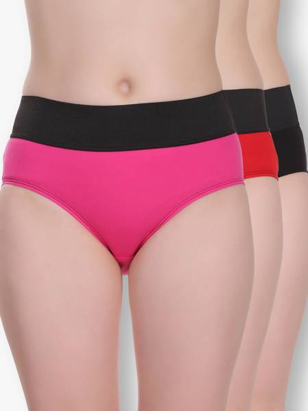 Selfcare Women Hipster Red, Black, Pink Panty