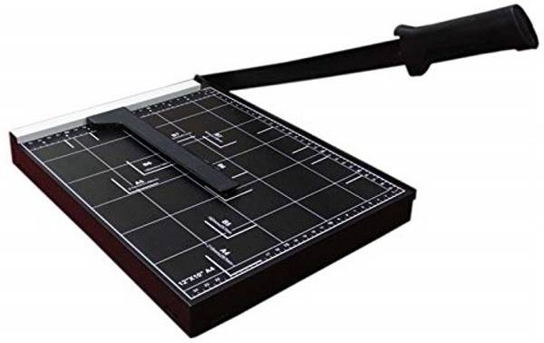 verena JMD 12 Inch A4 Paper Cutting Board, 12 Sheets Capacity Plastic Grip Guillotine Paper Cutter