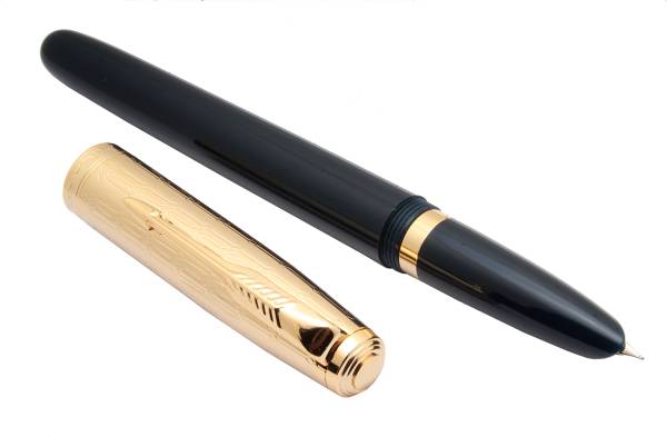 Ledos Jinhao 86 Fine Nib Gold Edition Deep Blue Acrylic Fountain Pen