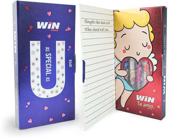 Win Te Amo Gift Pack 4 Box|20 Multicolor Pens|Gifting Purpose|For your Love Ones Ball Pen