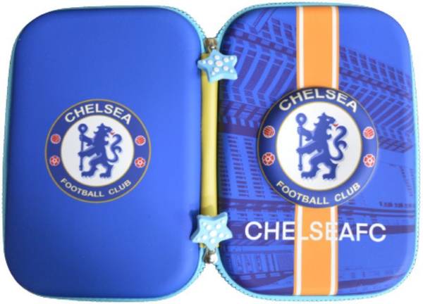 AMB Premium Pencil Boxes for Boys FCB Football Club 3D EVA Hardtop Pencil Pouches for Girls and Boys (Chelsea) Art EVA Pencil Box
