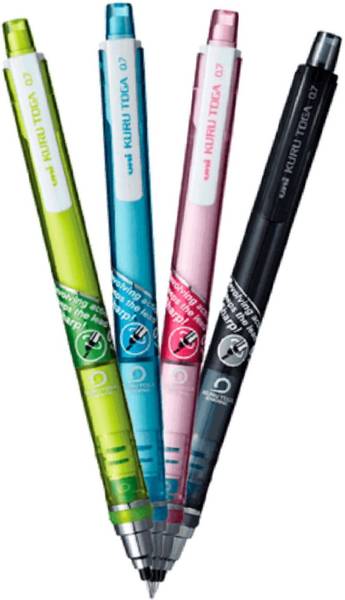 uni-ball Kuru Toga M7-450T Mechanical Pencil | Tip Size 0.7 MM |4 Translucent Body Shades Pencil