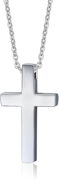 Karishma Kreations Religious Lord Jesus Crusifix Cross Sterling Silver Stainless Steel Pendant Gold-plated, Platinum, Titanium, Silver Cubic Zirconia,...