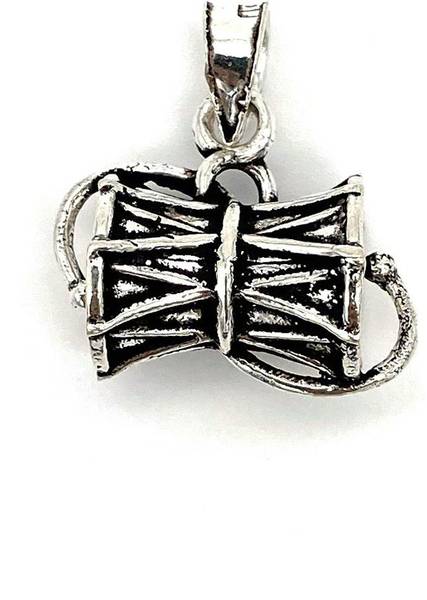 Silver damru pendant store