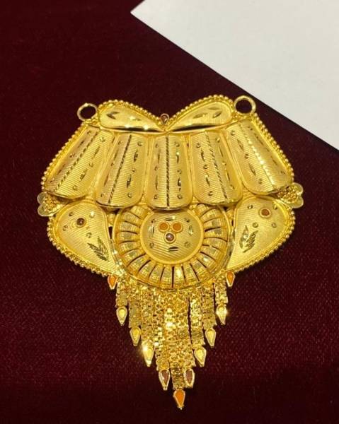 Pagariya nx store 2 gram gold pandant party wear , mangalsutra locket, pendant design Gold-plated Copper Pendant
