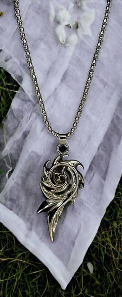 ringzinnie Sterling Silver Stainless Steel Pendant Set