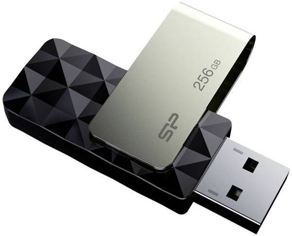 Silicon Power Blaze B30 256 GB Pen Drive Compatible with Desktop Computer, Laptop USB 3.2 Plastic Case