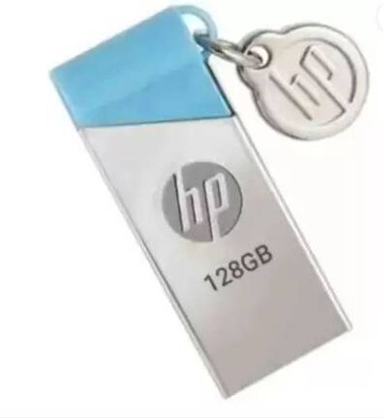 HP METAL V215B 128 GB Pen Drive Compatible with Desktop Computer, Laptop, Television, Audio Player USB 2.0, USB 3.0 Metal Case
