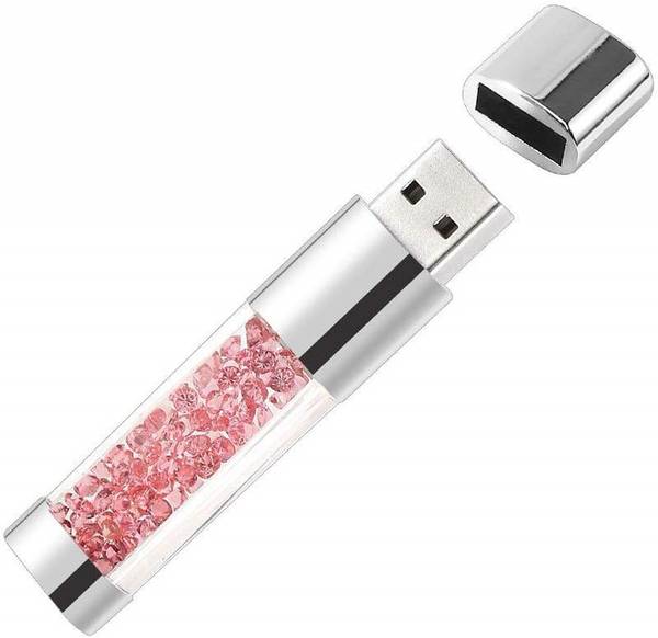 Umpire technologies Attractive USB Flash Drive Filled with Crystals ( Gift for Birthday, Wedding Anniversary etc.) 32 GB Pen Drive Compatible with Lap...