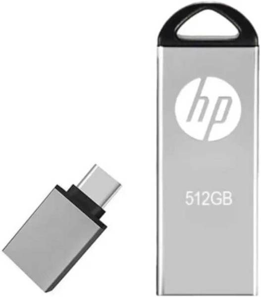 HP UK512 512 GB Pen Drive Compatible with Audio Player, Desktop Computer, Gaming Console, Laptop, Netbook USB 3.0 Metal Case