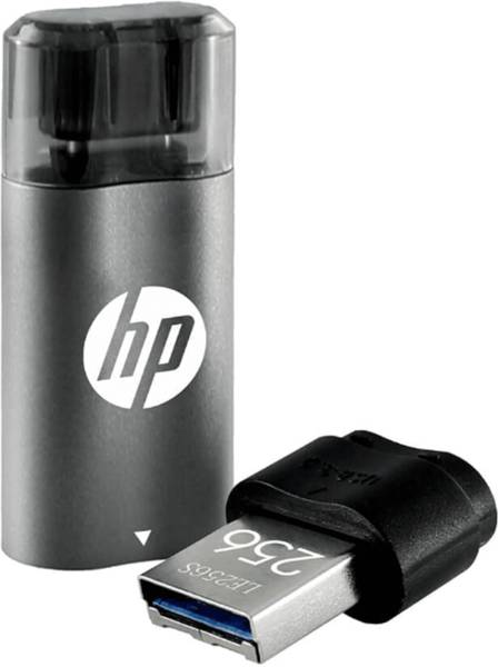 HP USB 3.2 256GB Type C OTG Flash Drive x5600c (Grey & Black) 256 GB Pen Drive