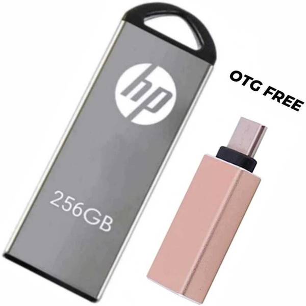 HP NQ 256 GB Pen Drive Compatible with Audio Player, Television, Tablet, Mobile, Laptop, Gaming Console USB 3.0 Metal Case