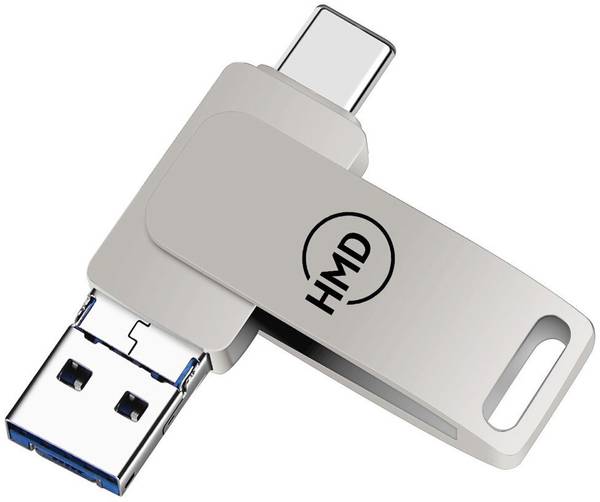 HMDO 2 TB 3 in 1 Pen Drive with Micro USB, USB A, Type-C for iOS & Android 2 TB Pen Drive