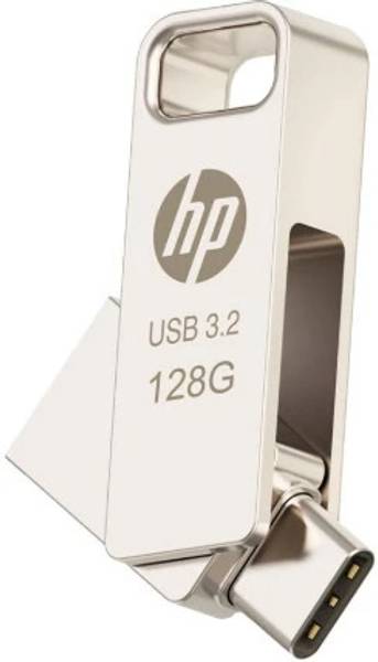 HP 886C 128GB OTG TYPE C USB 3.2 128 GB OTG Drive Compatible with Laptop, Mobile, Desktop Computer USB 3.2 Metal Case