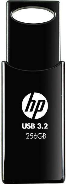 HP 712w 256GB USB 3.2 Flash Drive Black 256 GB Pen Drive Compatible with Laptop USB 3.2 Plastic Case