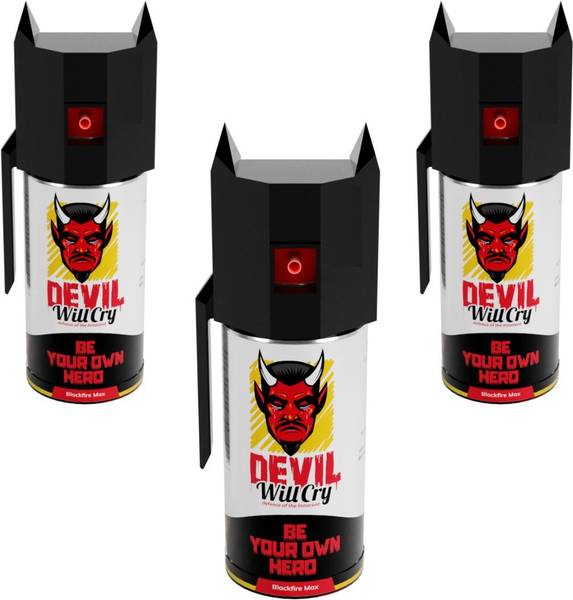 Devil Will Cry DEVIL WILL CRY strongest black pepper spray tool pack of 3 Pepper Fogger Spray