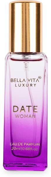 Bella vita organic DATE Women Perfume with Notes of Pink Pepper, Red Fruits|Long Lasting Fragrance| Eau de Parfum  -  20 ml
