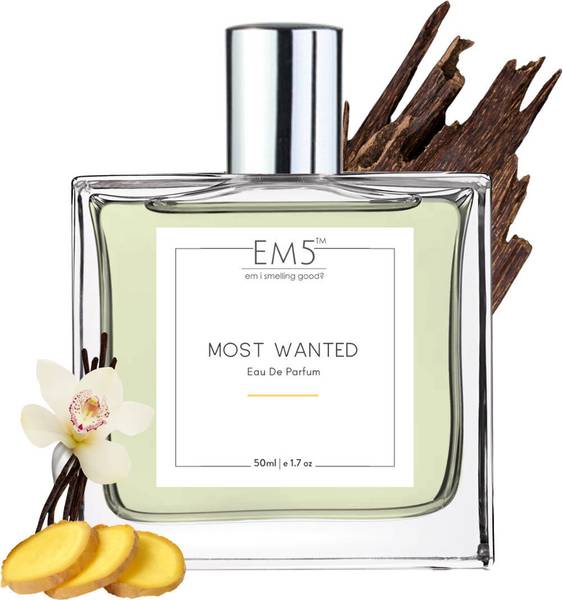 Em5 Most Wanted Perfume for Men | Strong Fragrance | Woody Warm Spicy | Luxury Eau de Parfum - 50 ml