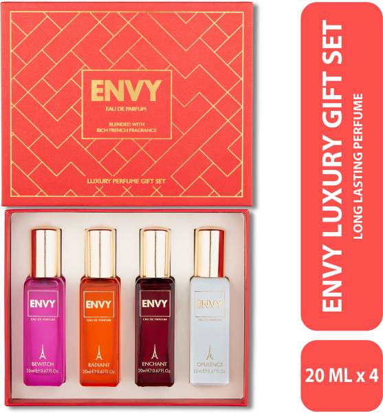 ENVY Red Luxury Perfume Gift Set (20 ml x 4) Eau de Parfum - 80 ml