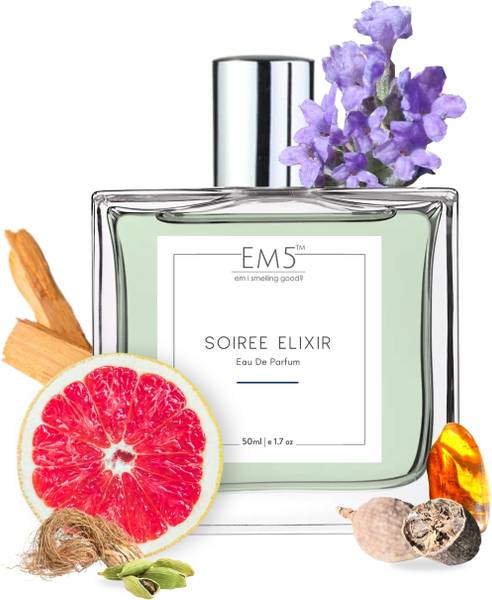 Em5 Soiree Elixir Perfume for Men | Strong Fragrance | Woody Warm Spicy | Luxury Eau de Parfum - 50 ml